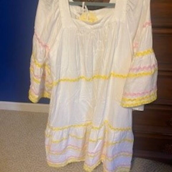 Lisa Marie Fernandez Large Ric Rac Flare Sleeve Dress - Picture 6 of 8